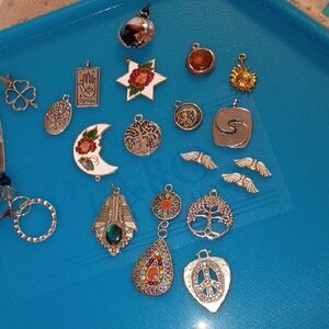 Silver and Gold Charm Set